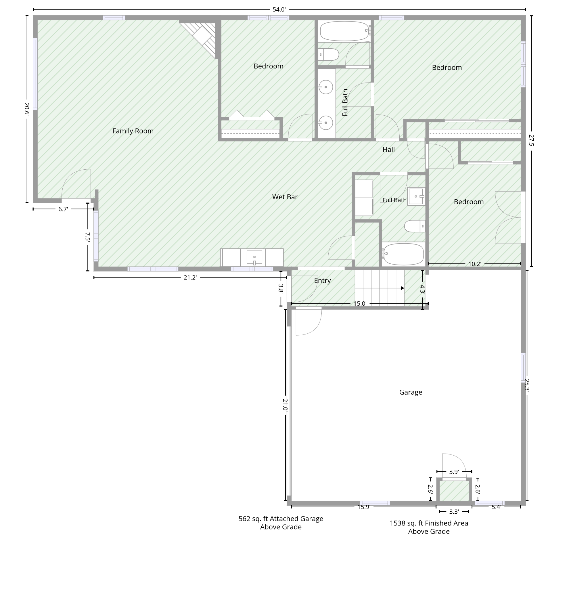 81 Cheyenne Avenue lower level floor plan